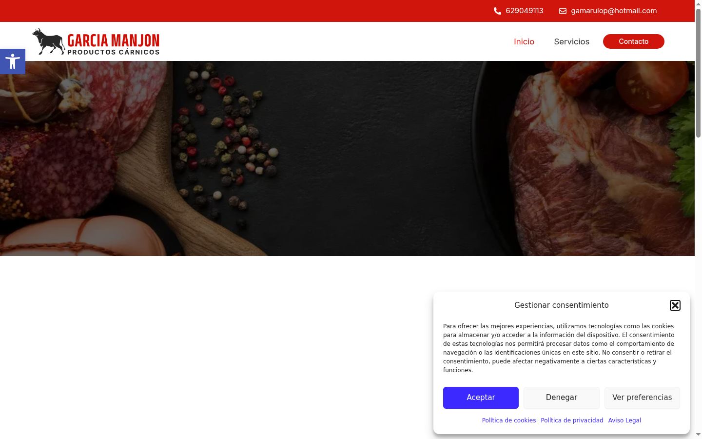 Screenshot tal-banner tal-kunsens muri qabel kwalunkwe interazzjoni