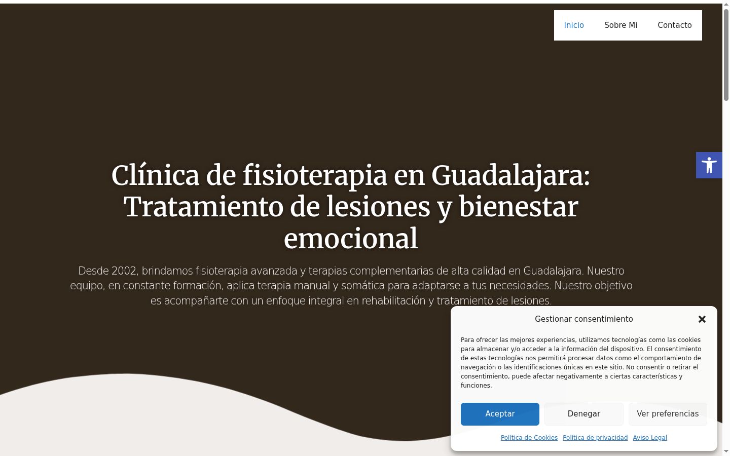 Screenshot tal-banner tal-kunsens muri qabel kwalunkwe interazzjoni