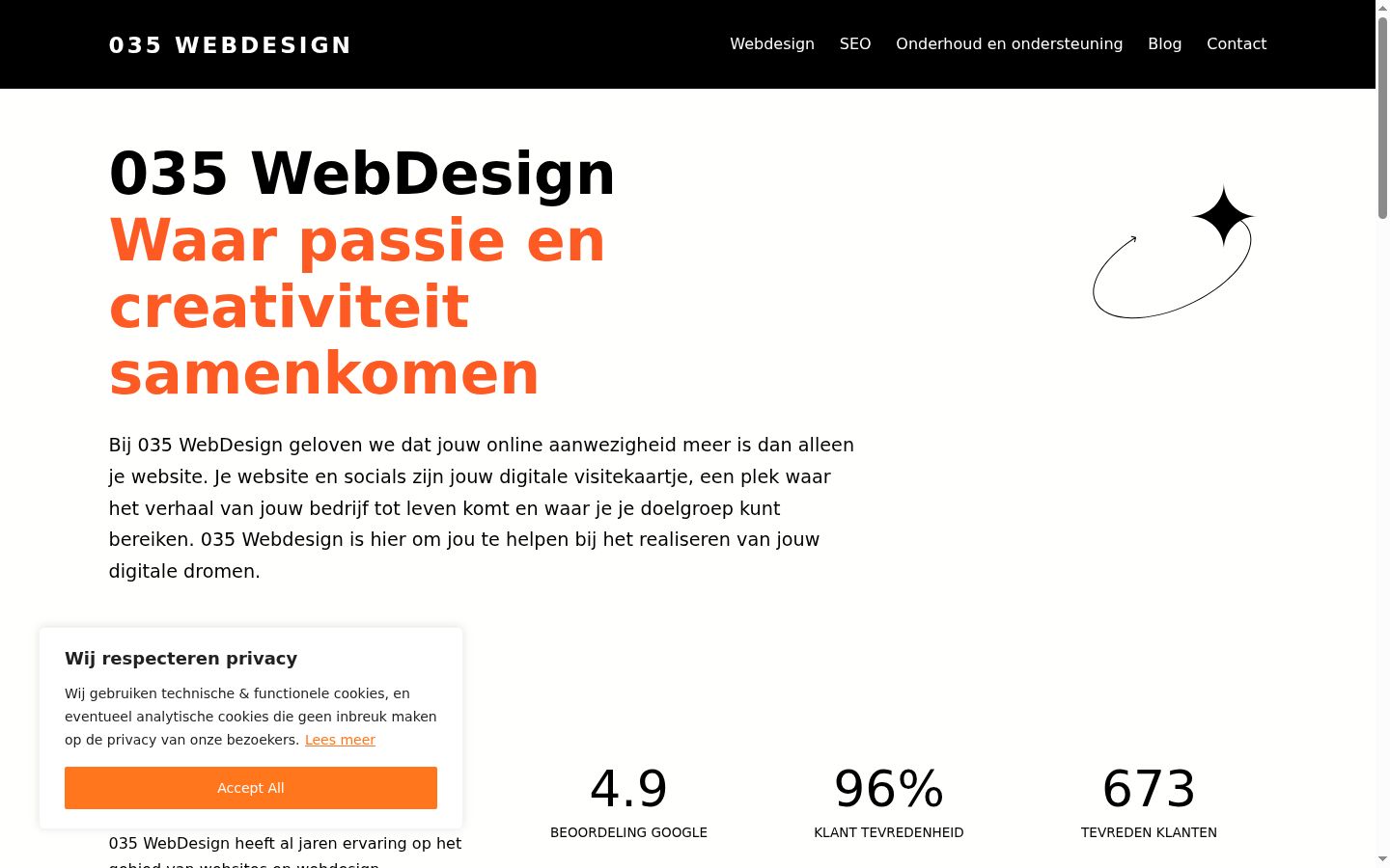 Capture d'écran de la bannière de consentement affichée avant toute interaction