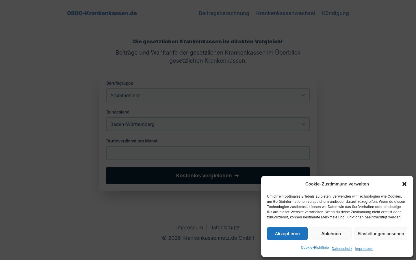 Zrzut ekranu banera zgody wyświetlanego przed jakąkolwiek interakcją
