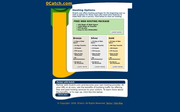 Screenshot von 0catch.com