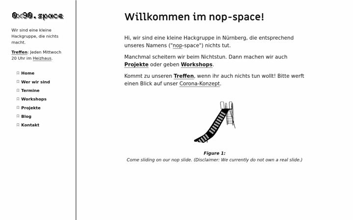 Screenshot of 0x90.space
