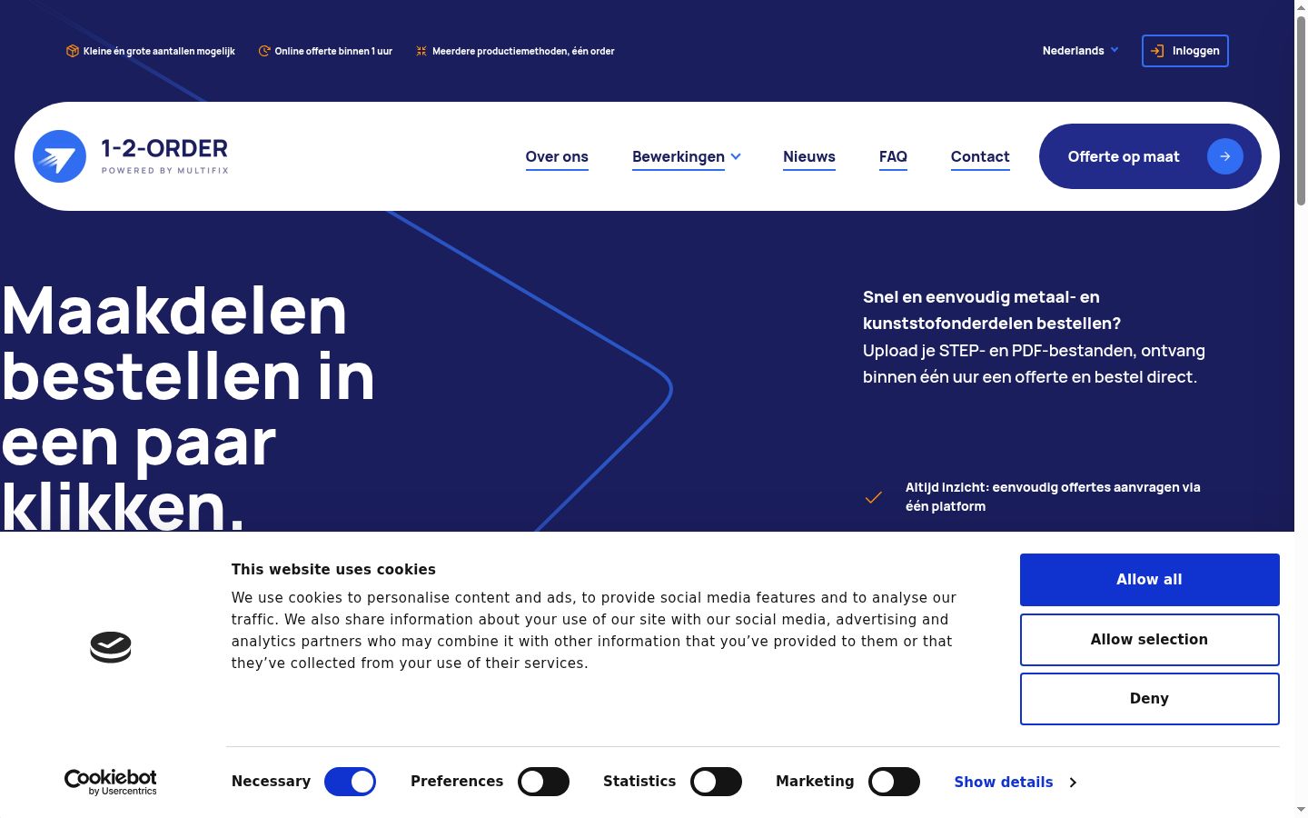 Screenshot tal-banner tal-kunsens muri qabel kwalunkwe interazzjoni