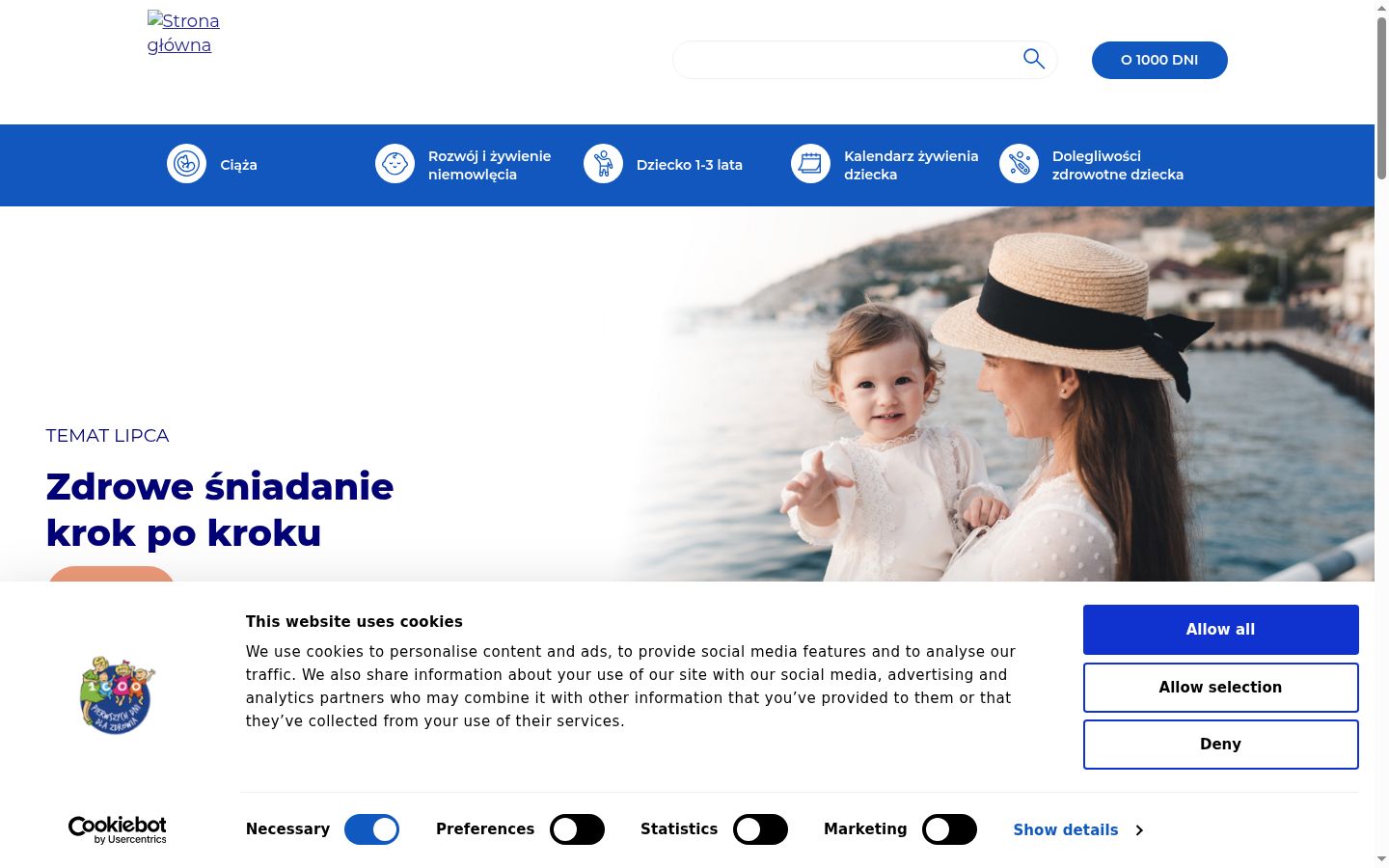 Snímek obrazovky baneru souhlasu zobrazeného před jakoukoli interakcí