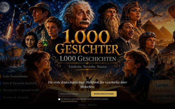 Snímek obrazovky 1000gesichter.de
