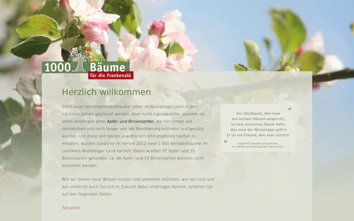 Screenshot of 1000obstbaeume.de