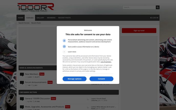Screenshot of 1000rr.co.uk