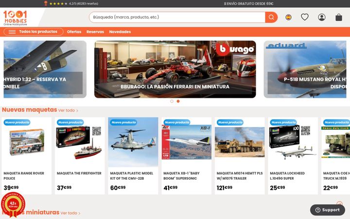 Screenshot of 1001hobbies.es
