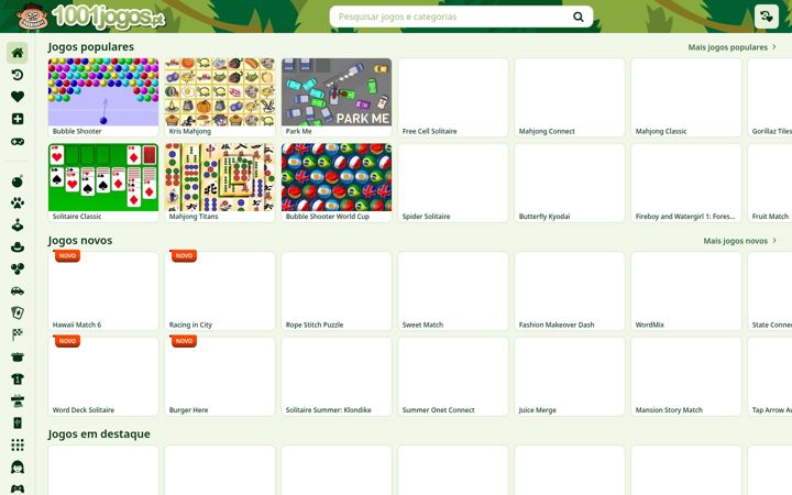 Screenshot of 1001jogos.pt