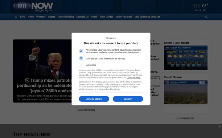 Screenshot of 1011now.com