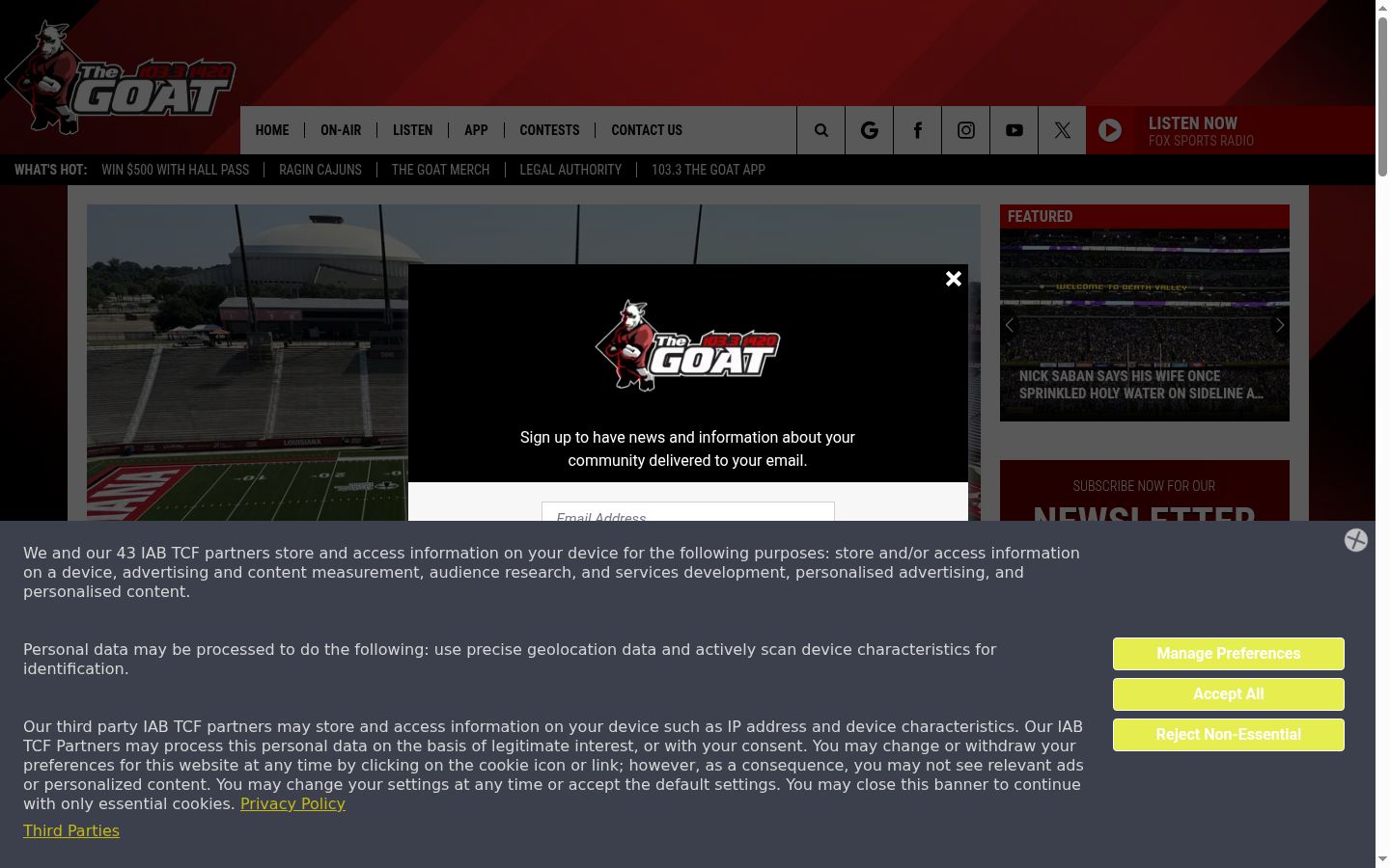 Screenshot tal-banner tal-kunsens muri qabel kwalunkwe interazzjoni