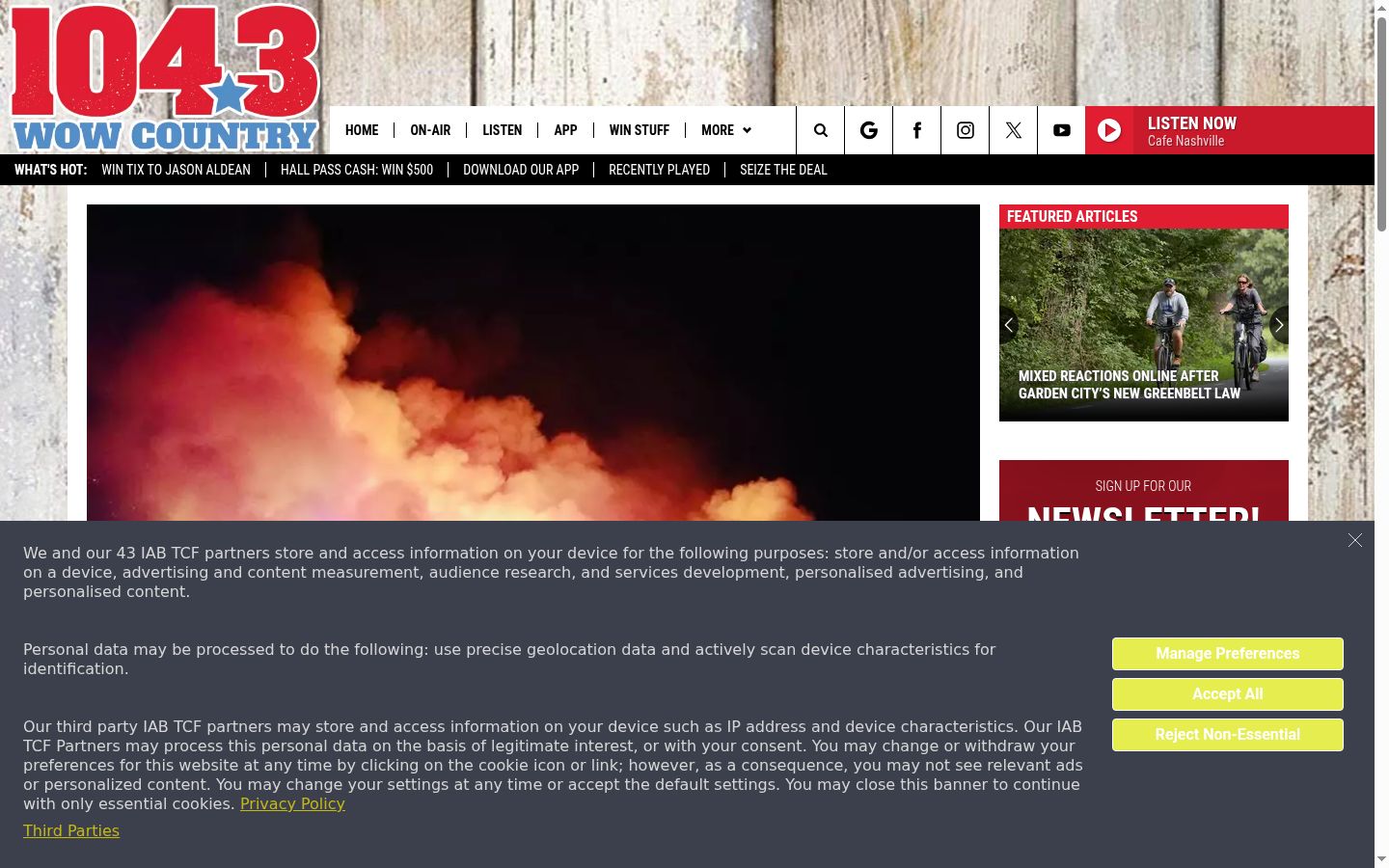 Screenshot tal-banner tal-kunsens muri qabel kwalunkwe interazzjoni