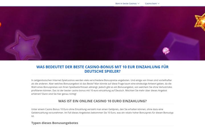 Screenshot of 10eurobonus.casino