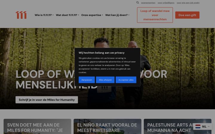 Screenshot of 11.be