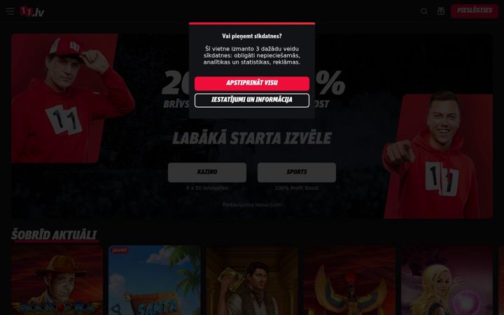 Screenshot of 11.lv