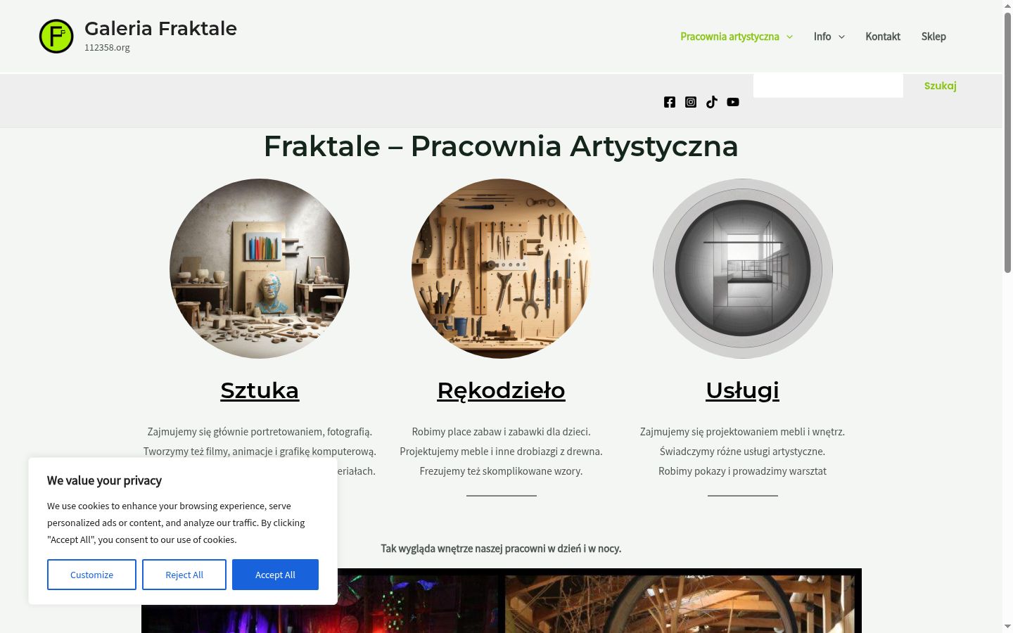 Screenshot tal-banner tal-kunsens muri qabel kwalunkwe interazzjoni