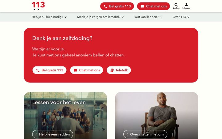 Screenshot of 113.nl