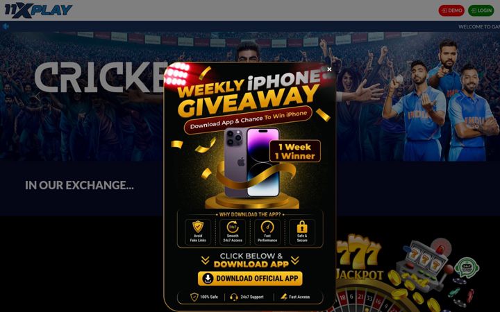 Screenshot of 11xplay.com
