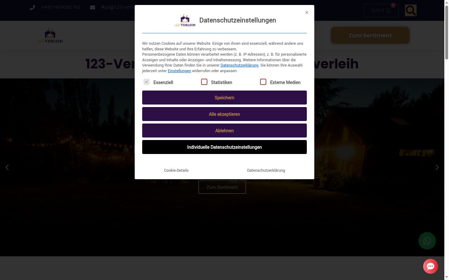 Snímka obrazovky banera súhlasu zobrazeného pred akoukoľvek interakciou