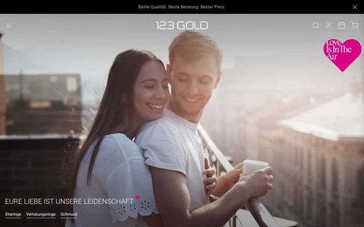 Screenshot of 123gold.de