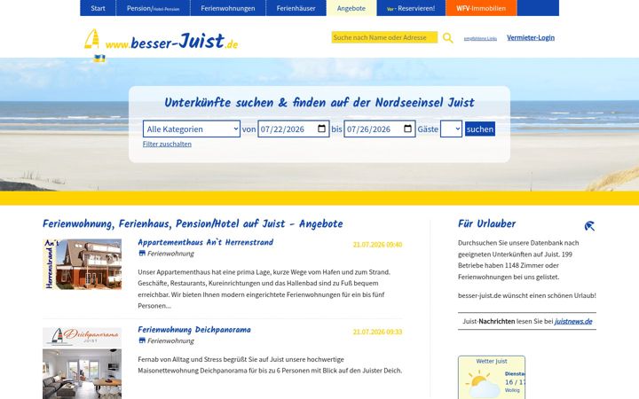 Screenshot stránky 123juist.de