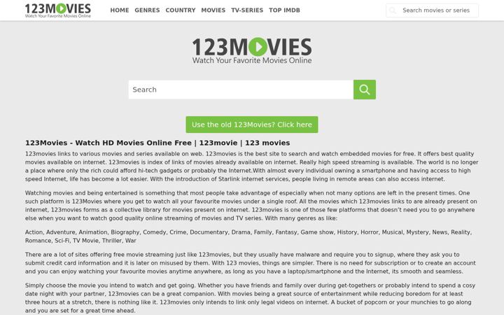 Skærmbillede af 123moviesfree.net