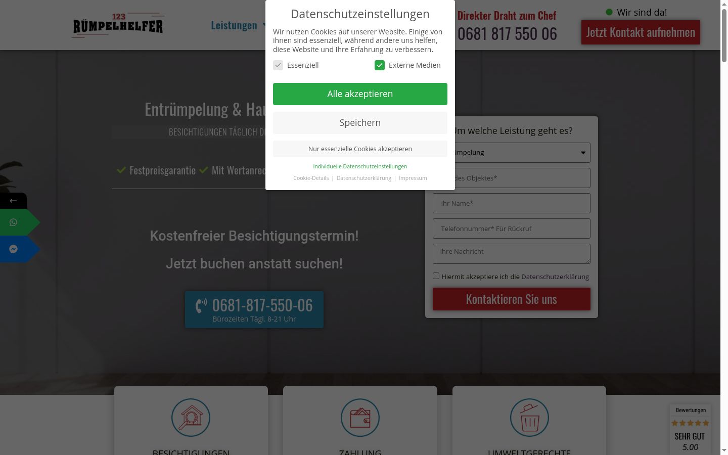 Zrzut ekranu banera zgody wyświetlanego przed jakąkolwiek interakcją