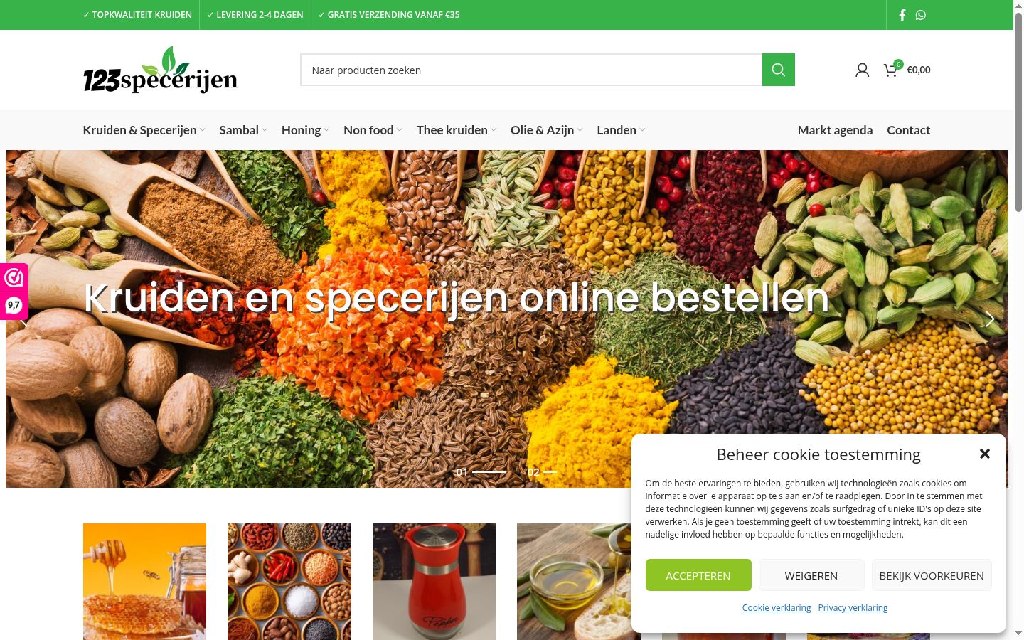 Screenshot tal-banner tal-kunsens muri qabel kwalunkwe interazzjoni