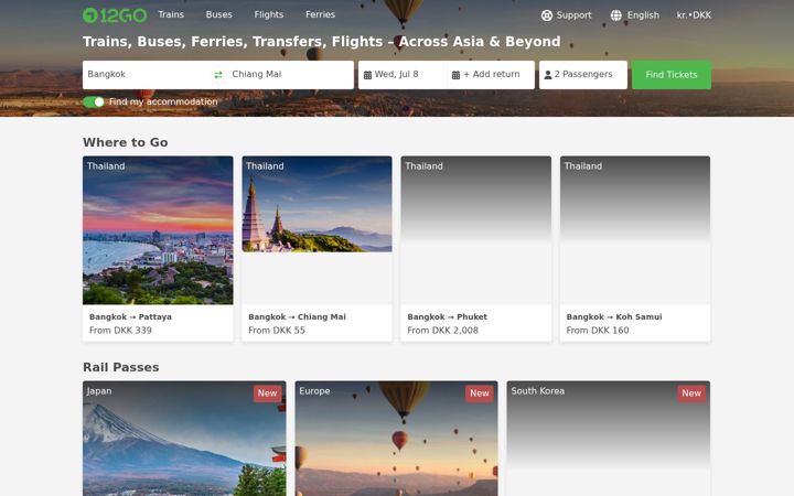 Screenshot of 12go.asia