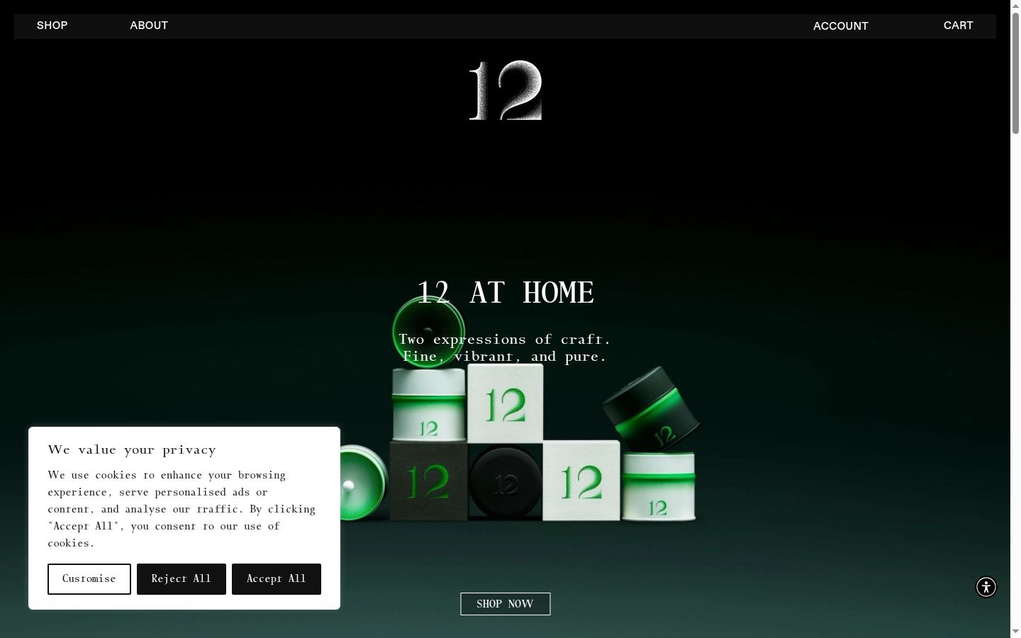 Snímka obrazovky banera súhlasu zobrazeného pred akoukoľvek interakciou