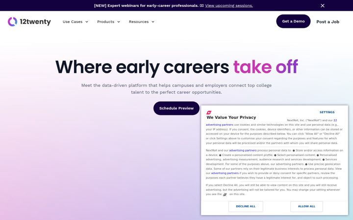 Screenshot of 12twenty.com