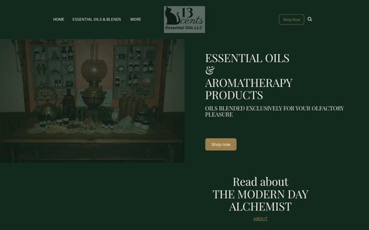 Screenshot von 13scents.com