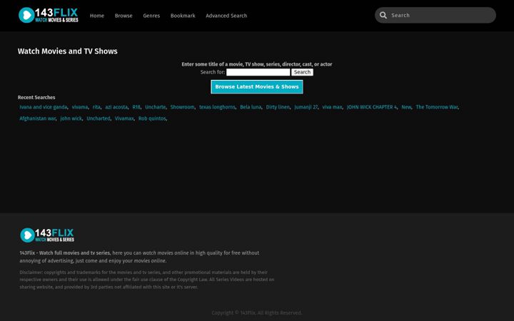 Screenshot of 143flix.com