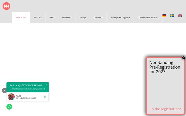 Screenshot von 144-golf.com