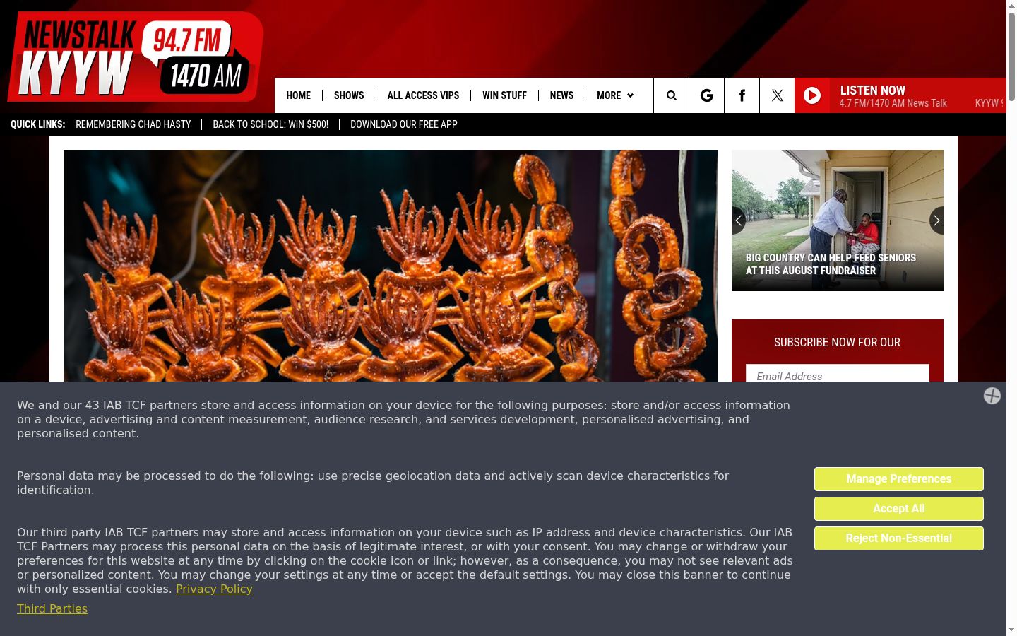 Screenshot tal-banner tal-kunsens muri qabel kwalunkwe interazzjoni