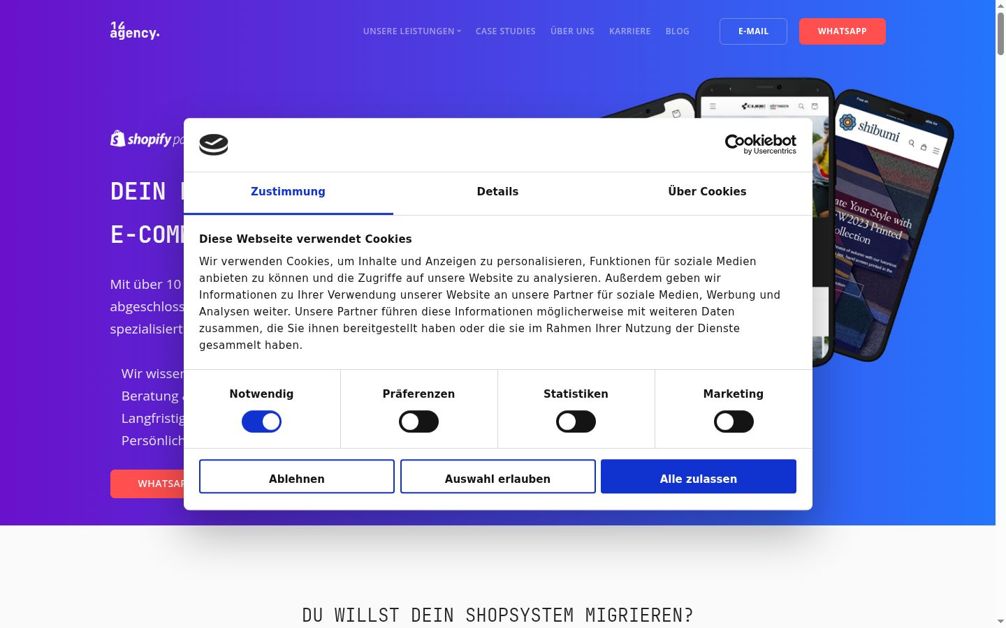 Snímek obrazovky baneru souhlasu zobrazeného před jakoukoli interakcí