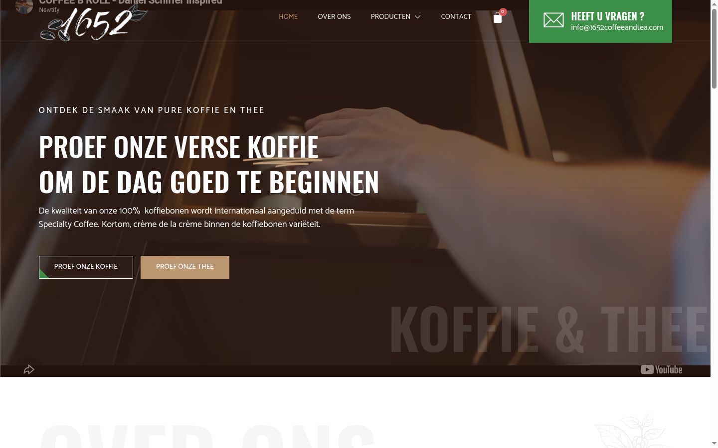 Screenshot des Einwilligungsbanners vor jeglicher Interaktion