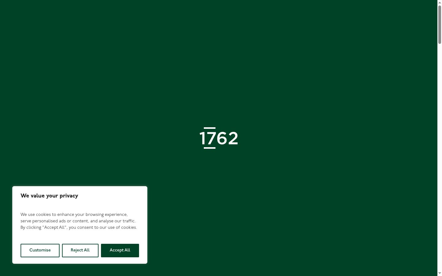 Screenshot des Einwilligungsbanners vor jeglicher Interaktion