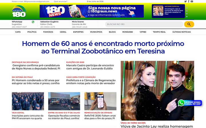 Screenshot of 180graus.com