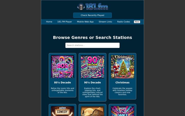 Screenshot of 181fm.com
