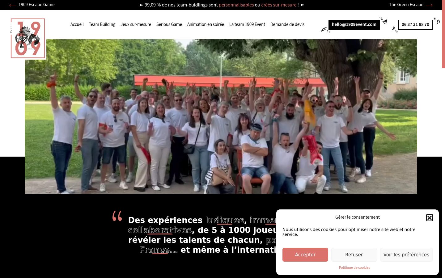 Screenshot des Einwilligungsbanners vor jeglicher Interaktion