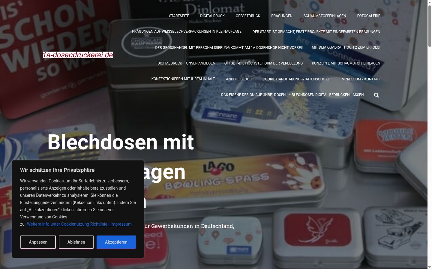 Screenshot tal-banner tal-kunsens muri qabel kwalunkwe interazzjoni