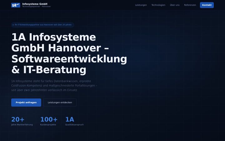 Screenshot of 1a-infosysteme.de