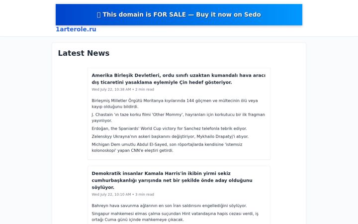 Screenshot of 1arterole.ru