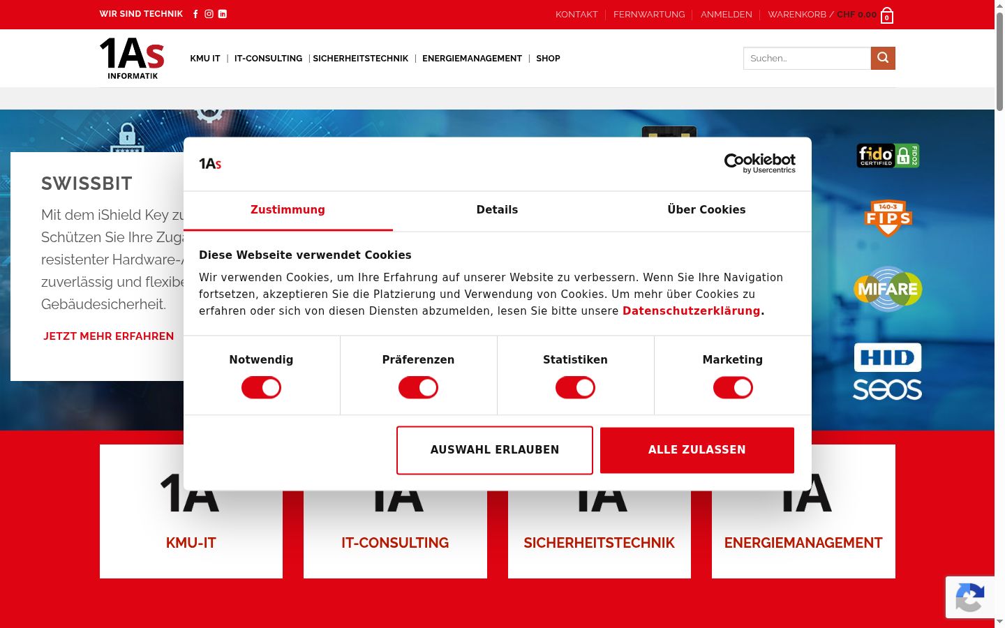 Snímka obrazovky banera súhlasu zobrazeného pred akoukoľvek interakciou