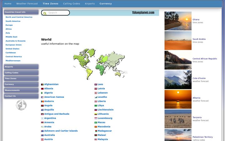 Screenshot of 1blueplanet.com