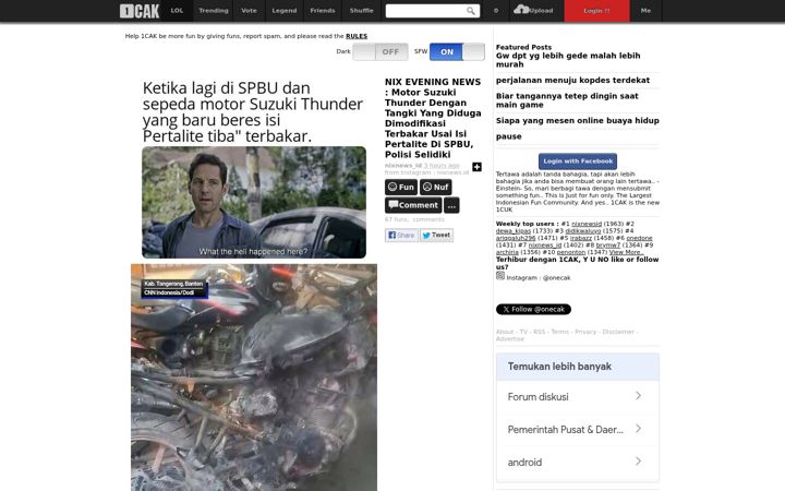 Screenshot ta' 1cak.com