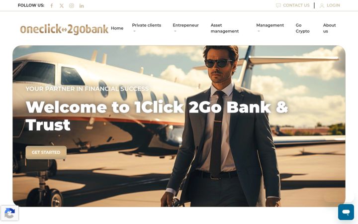 Captura de pantalla de 1click2goprivatebank.com