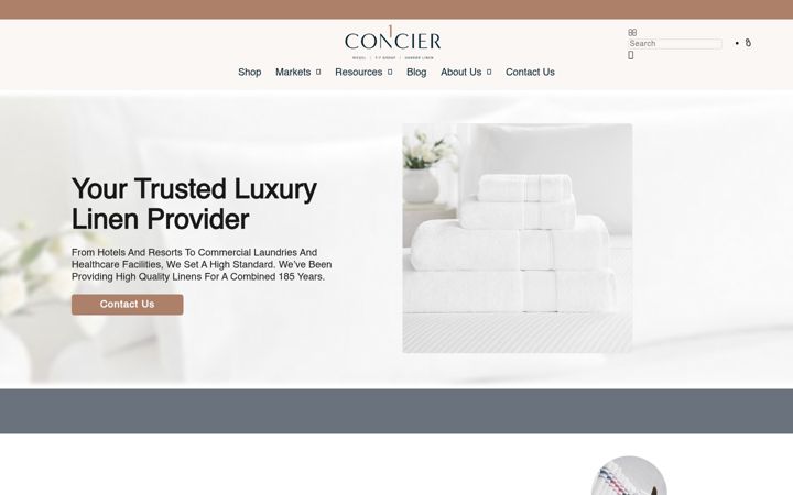 Screenshot ta' 1concier.com