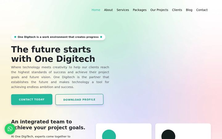 Screenshot of 1digitech.com